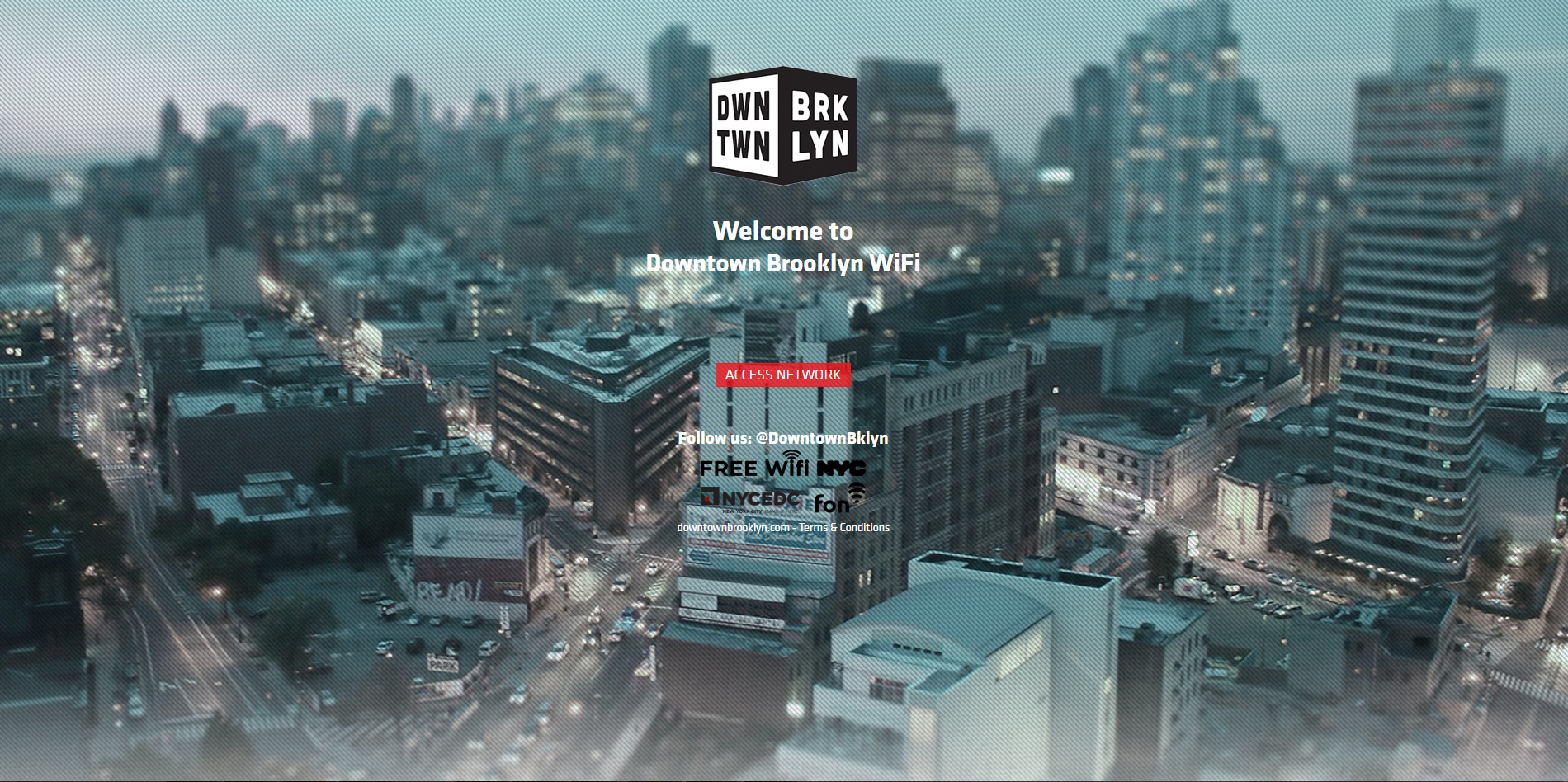 Downtown Brooklyn WiFi Portal